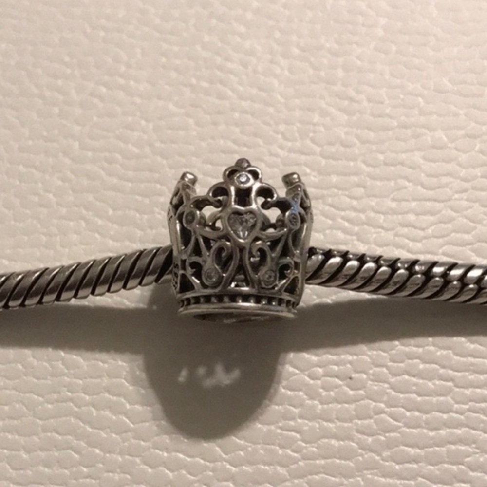 Pandora Disney princess crown tiara charm